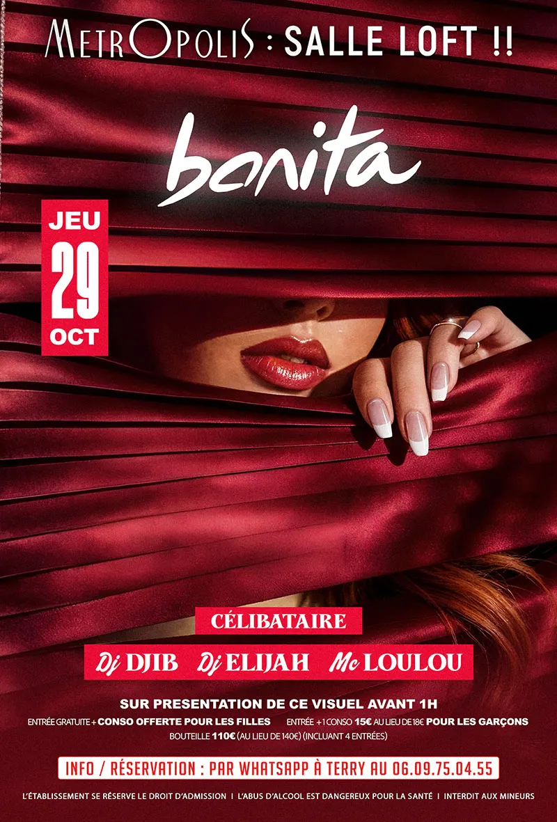 Affiche de la soirée Bonita